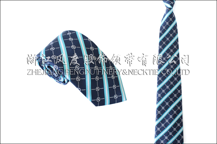农行 色织真丝领带
