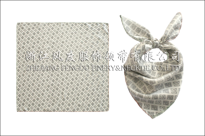 保险公司 真丝小方巾 规格：53x53cm