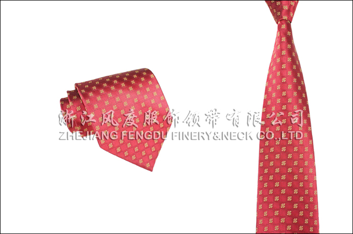 联通 色织涤丝领带