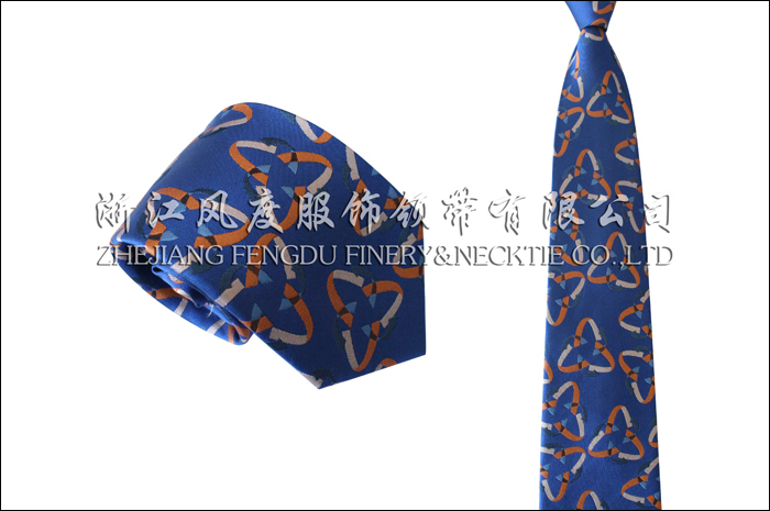 上海有线 色织真丝领带