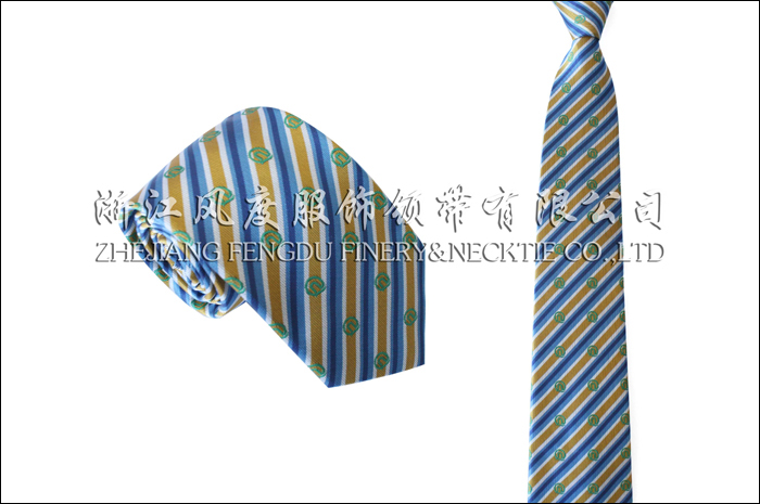 青岛地铁 色织真丝领带