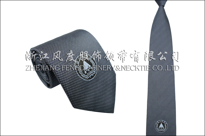 江苏民防局 色织真丝领带