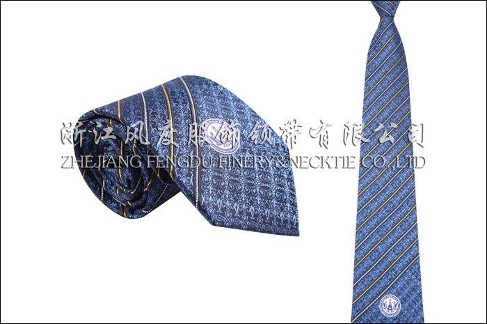 上海奉贤区行政服务中心 色织真丝领带