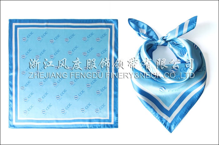 中国商品检验公司 仿丝小方巾 规格：53x53cm
