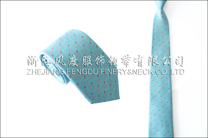 印花真丝商务领带