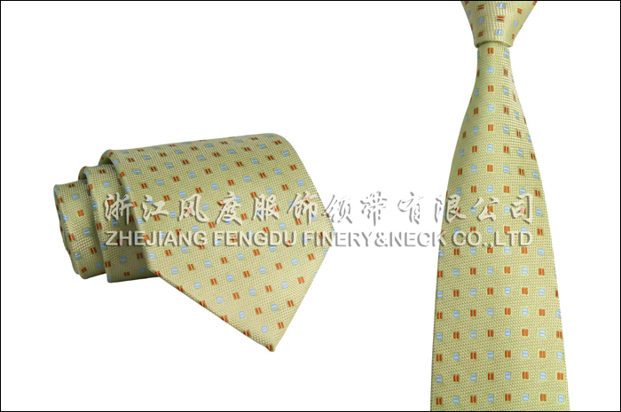 色织涤丝领带
