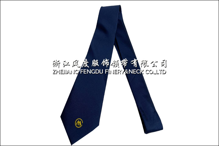 涤丝领带 标记